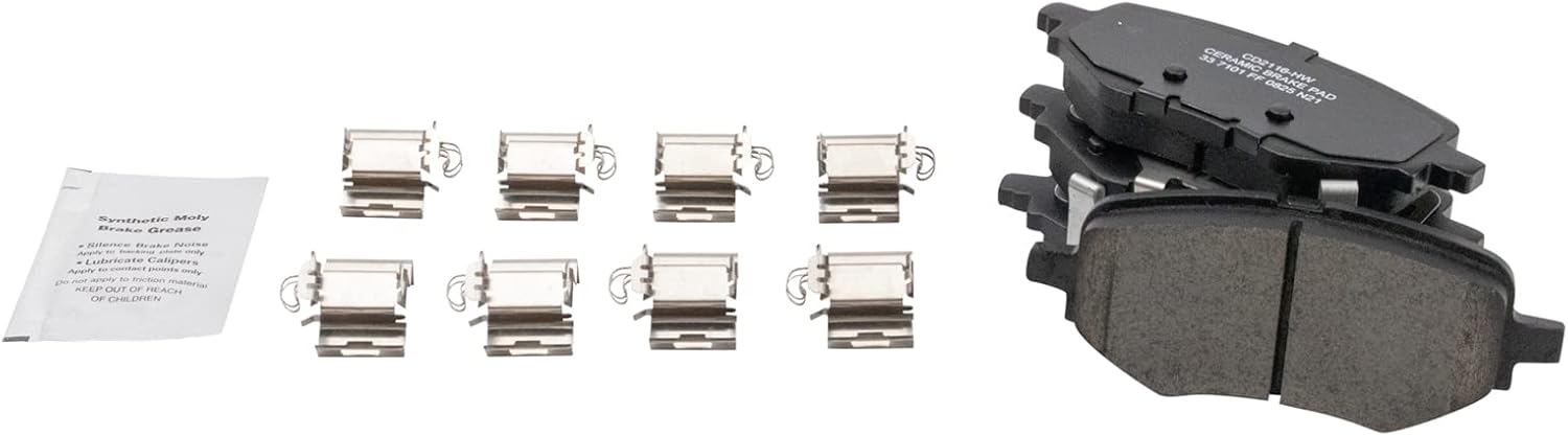 TRQ Rear Brake Pads Ceramic Compatible with 2017-2021 Honda Clarity