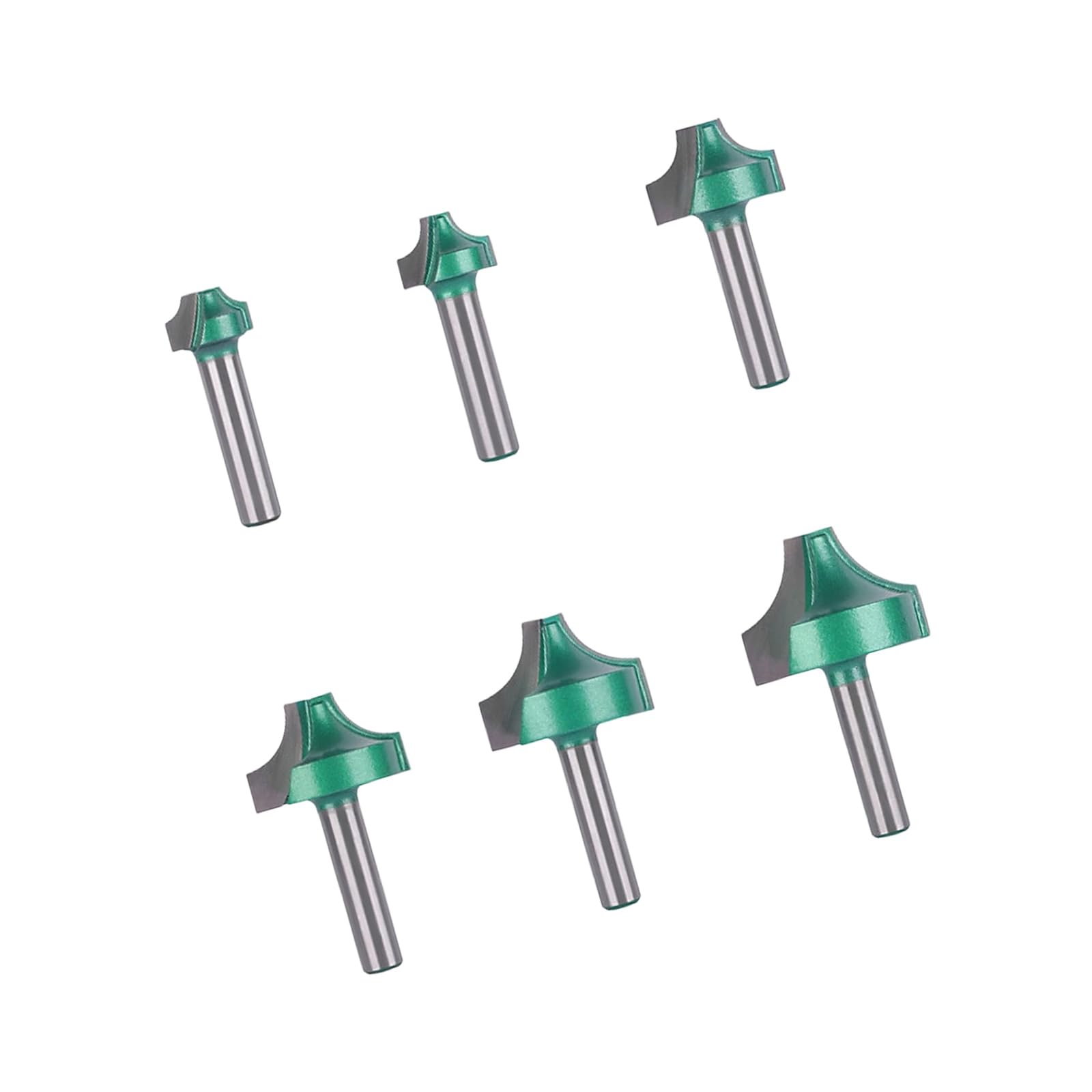 Alloy Router Bit 8mm Shank Collection Including Flat Ballnose V Shaped Cutter for Woodcrafts Projects Milling Cutter for Metal