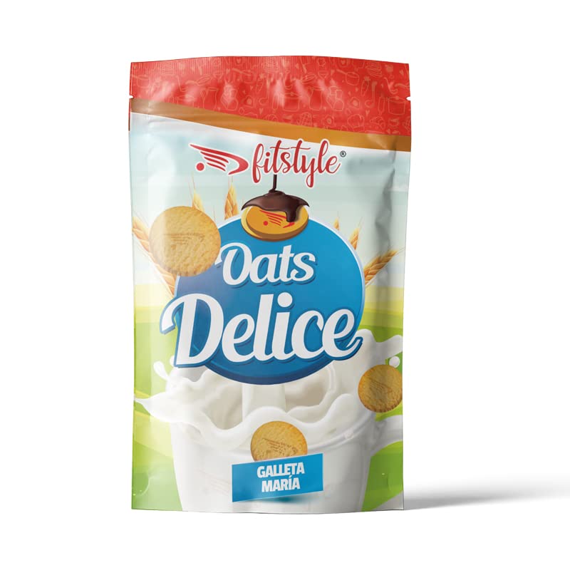 Harina de avena Galleta Maria 500g | Sin azúcar añadido | Bajo en grasas y con aroma intenso | 100% Integral y Made in Spain