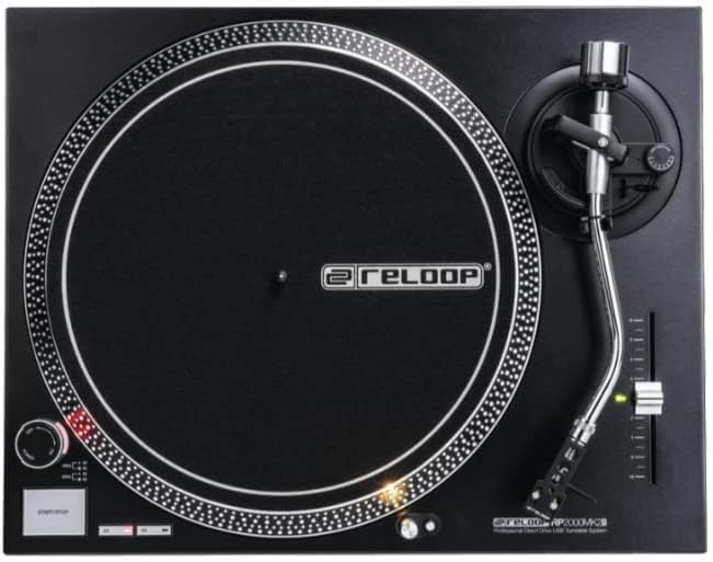 Аз боло ба поён view of Reloop RP2000 USB Mk2 Turntable platter