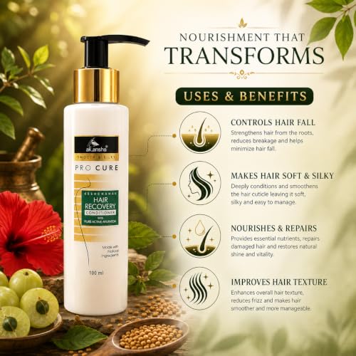 Image of AKANSHA Keshchamak Men's & Women's Natural Ayurvedic Hair Conditioner (100ml)