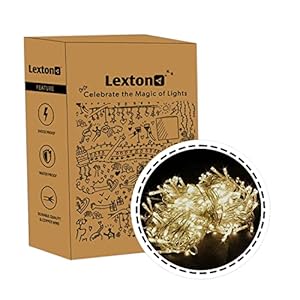 Lexton 10 Meter Decorative Led String Light Plug Sourced |For Indoor & Outdoor Decorations (Warm White, Pack Of 1)(Plastic)