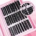 Fluffier Lash Clusters Thick Volume Lash Extension 10-18mm Cluster Eyelash Extensions DIY Individual Lashes Wispy at Home Pestañas Pelo a Pelo by ALPHONSE (60D+80D+100D, 300pcs)
