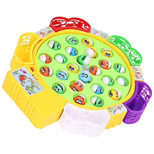Conjunto de jogo de pesca, 24 pratos de pesca rotativos para presente de peixe, coordenação manual e