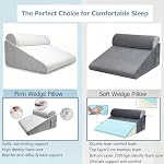 Oreiller à clin d'œil pour adultes, Oreil à cran de lit pour post-chirurgie, Orée Triangle pour le soulagement du reflux acide, Apnée du sommeil, Snoring, Soin du dos, Sleeping, Mémoire Mousse Oreillon pour anti-ronflement