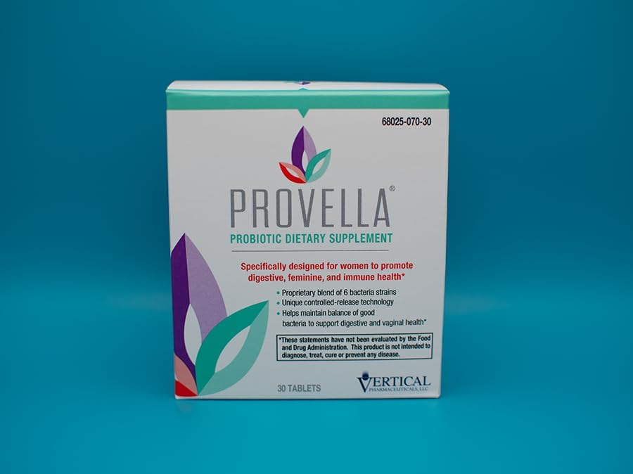 Miniatura 5 de Provella Suplemento dietético probiótico para mujeres apoya la salud digestiva, femenina e inmune - 30 tabletas