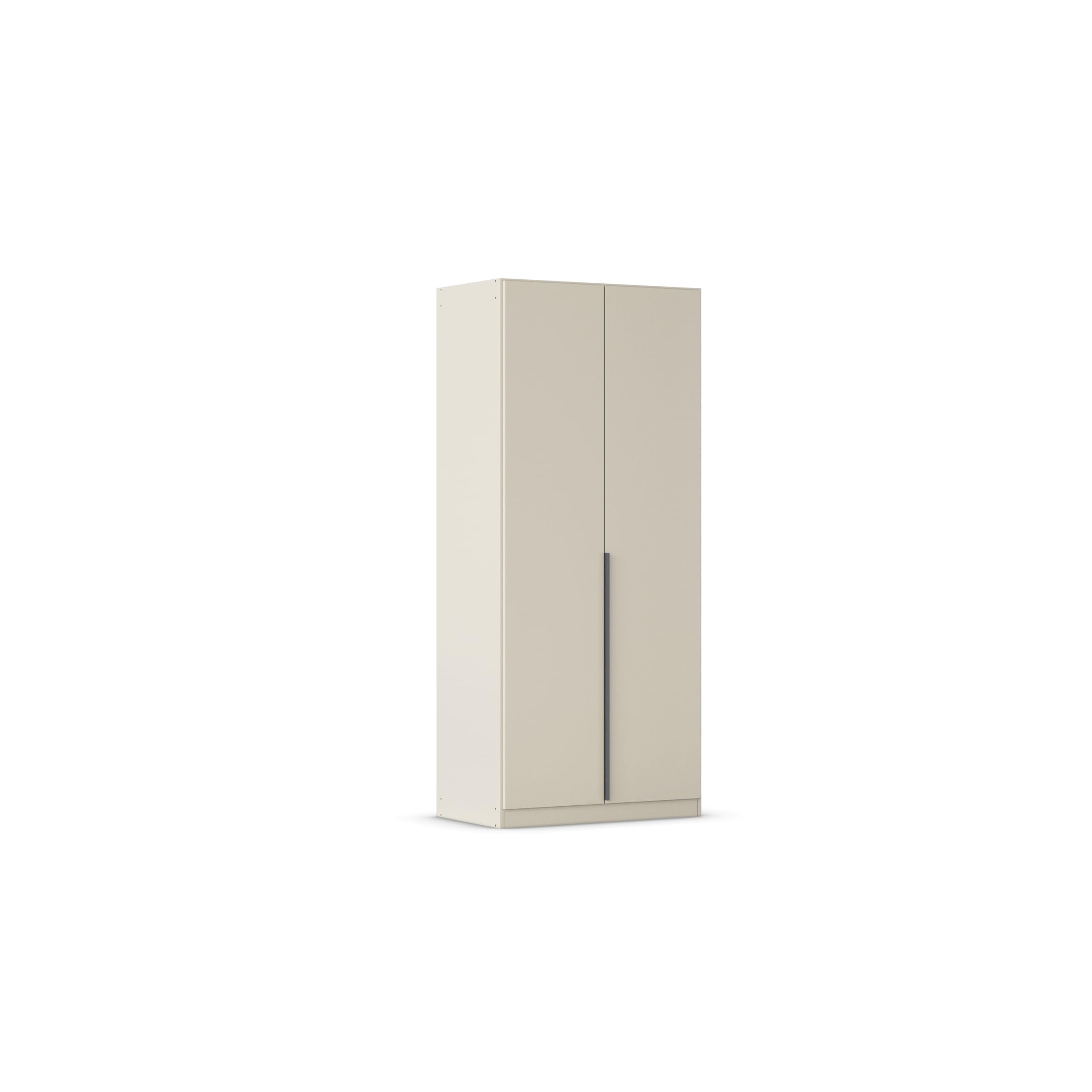 Rauch Möbel Alabama, Kleiderschrank, Farbe Beige, Breite 91 cm | Schrank, 2-türig, Zubehör Basic, für Schlafzimmer, Kinderzimmer, Homeoffice, Gästezimmer, Garderobe, Flur