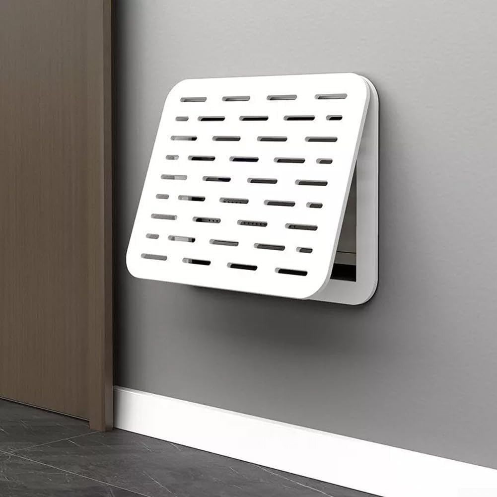 Caja de fusibles decorativa montada en la pared con puerta abatible para protección del medidor eléctrico y aspecto elegante (C)