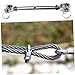 ARTIBETTER 2pcs Stainless Steel Jaw and Jaw Turnbuckle for Wire Rope Heavy Duty Tensioning Tool for Industrial Use Weatherproof Design Easy Installation