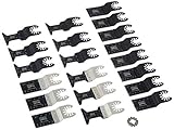 Metal|Wood Oscillating Multitool Quick Release Saw Blades|20 pc|Universal Fit Fein Multimaster Porter Cable Black & Decker Dremel DeWalt Bosch Milwaukee Makita Rockwell Chicago