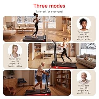RHYTHM FUN Incline Foldable Treadmills, Walking Pad Treadmill with Incline, 300 lbs Portable Treadmill with Handles for Home Office Use, Under Desk Compact Walking Pad with LED Display & APP