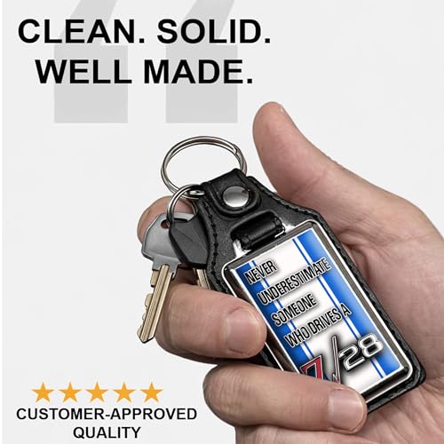 Image of Brotherhood Car Key Chain for Camaro - Classic Models Keychain for Men and Women Gift Key Ring - -