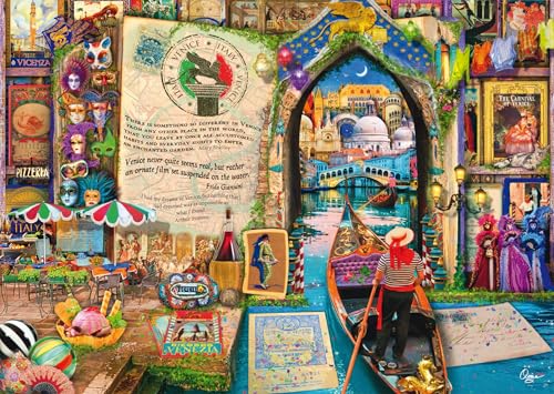 Puzzle 1000 pièces Schmidt Spiele Souvenirs of Venice Aimee Stewart collage coloré Neuf - vue 2