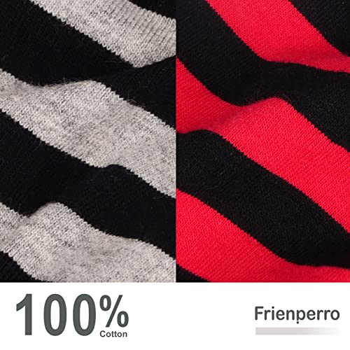 Frienperro Dog Shirt, 2-Pack Dog Clothes For Small Dogs Girl Boy, Breathable Cotton Striped Chihuahua Clothes Yorkie, Sleeveless Small Pet Puppy Clothes Outfit Cat Vest,Red & Grey Xxs #TOP2