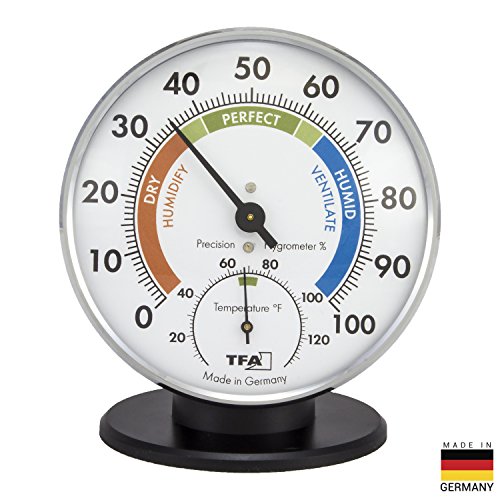 La Crosse Technology 45.2033 Tablestand Thermo-Hygrometer, Silver - Image 2
