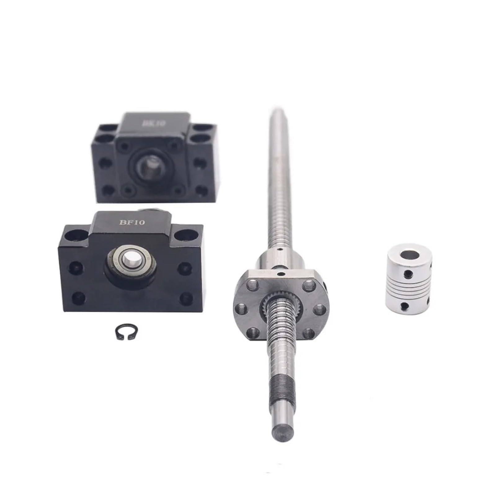 1 Set C7 SFU1204 Rolled Ball Screw with End Machined + 1204 Ball Nut + BK/BF10 End Support + Coupler for CNC Parts RM1204 ZHENGGFPW(800mm)