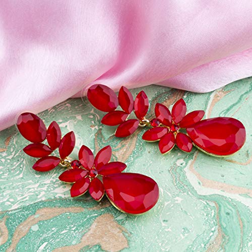 AAA CZ Floral Drop Earrings For Women