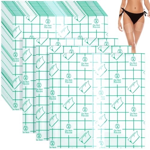 Lothee 40 Pcs Thigh Lift Tape Cellulite Adhesive Waterproof Body Lifting Tape for Saggy Skin Tummy Arms Inner Leg for Beauty Women(Curved Edge,7.09 x 7.09 Inch)