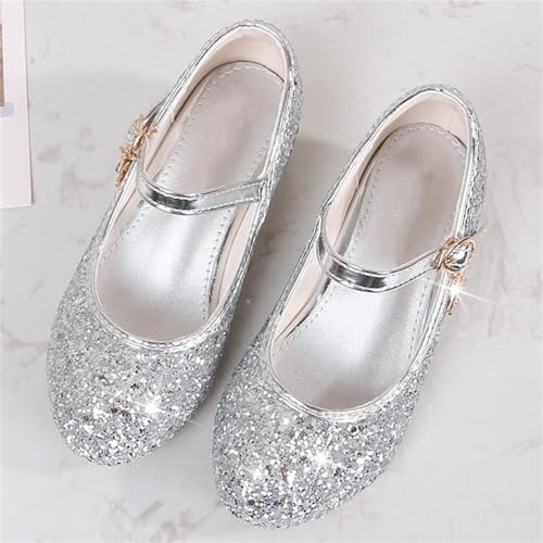Girls High Heels Sparkly Mary Jane Dress Shoes with Buckle - image 7