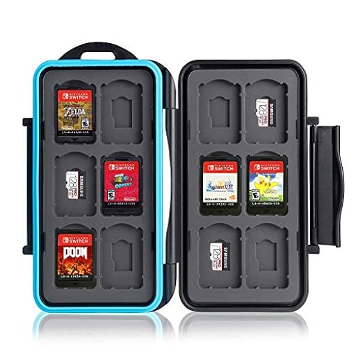 Ares Foto Caja de Protección para 12 Juegos de Nintendo Switch • Bolsa de Viaje • Estuche Protector • Caja Fuerte para Tarjetas • Estuche Cartuchos | Ya disponible en tu tienda friki favorita! En mundofriki.es!