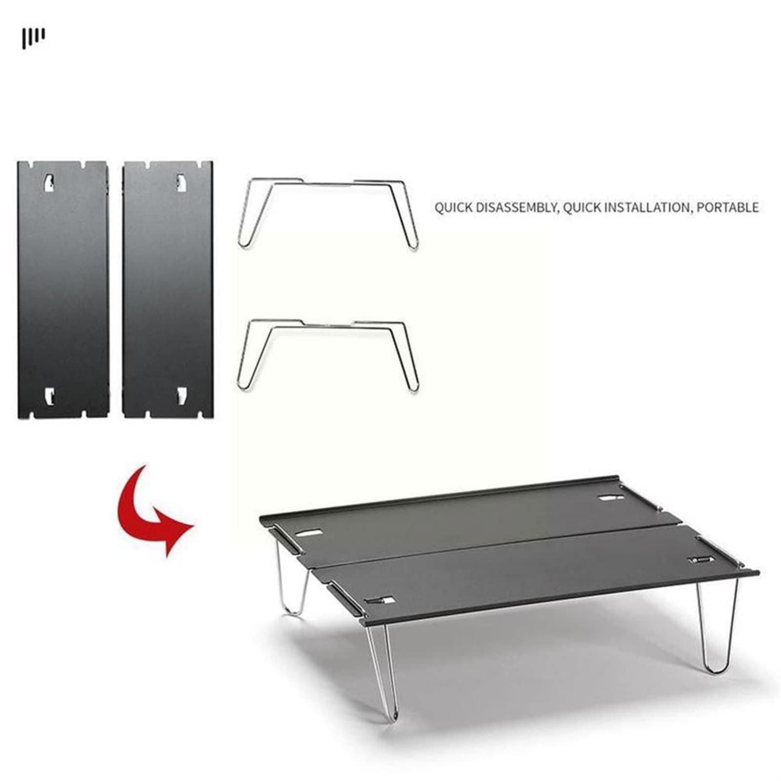Portatile Pieghevole Tavolo Da Campeggio In Acciaio Mini nic Scrivania per Escursioni Outdoor BBQ & Grill Accessori Cact Tavolo da Viaggio per Turisti & nics