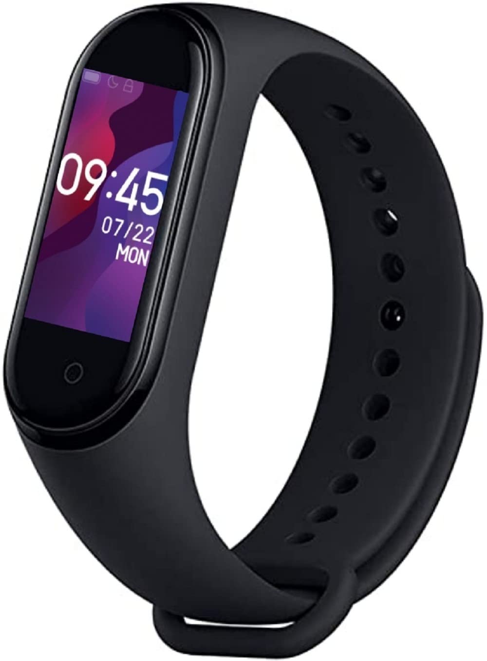 SHOPTOSHOPSmart Band Fitness Tracker Watch Heart Rate with Activity Tracker Water Resistant Body Functions Like Steps Counter, Calorie Counter, Heart Rate Monitor(Black)