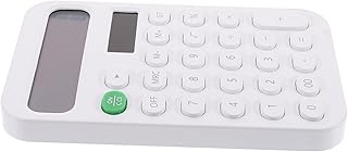 Hoement Calculadora De Escritório Portátil Calculadora Pequena 968 Crescente Calculadora Branca Pequena Para Casa Calculadora Para Escritório Calculadora De Bolso Portátil Computador Abs