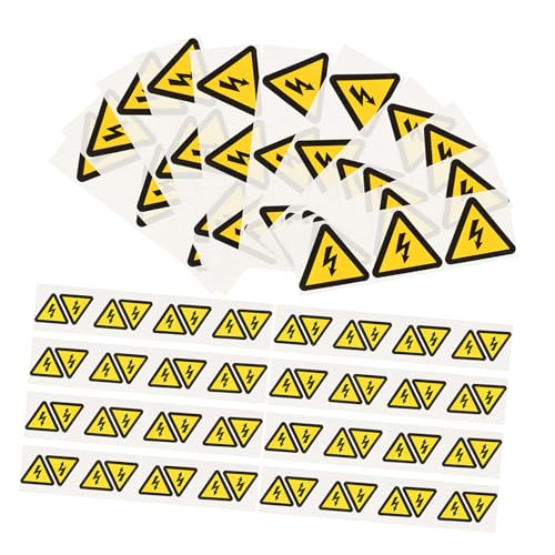 Autocollants de mise garde les chocs électriques signal avertissement sécurité triangle