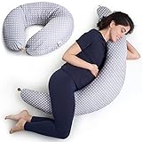 Comodidad durante el embarazo: la almohada está diseñada para brindarte momentos de bienestar y comodidad.