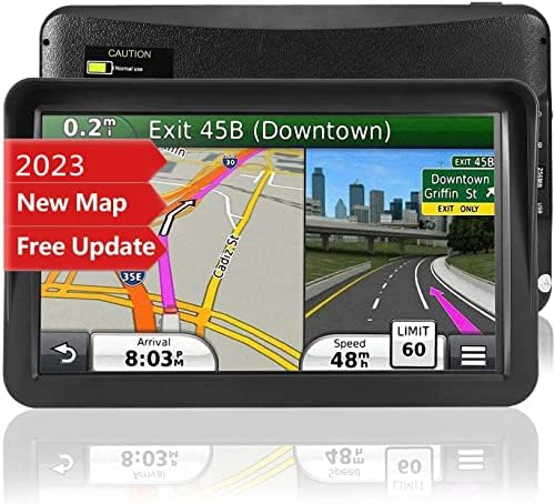 GPS Navigation for Car,Latest 2023 Map, 9 inch Touch Screen Real Voice Spoken Turn-by-Turn Direction Reminding Navigation System for Cars, GPS Satellite Navigator with Free Lifetime Map Update