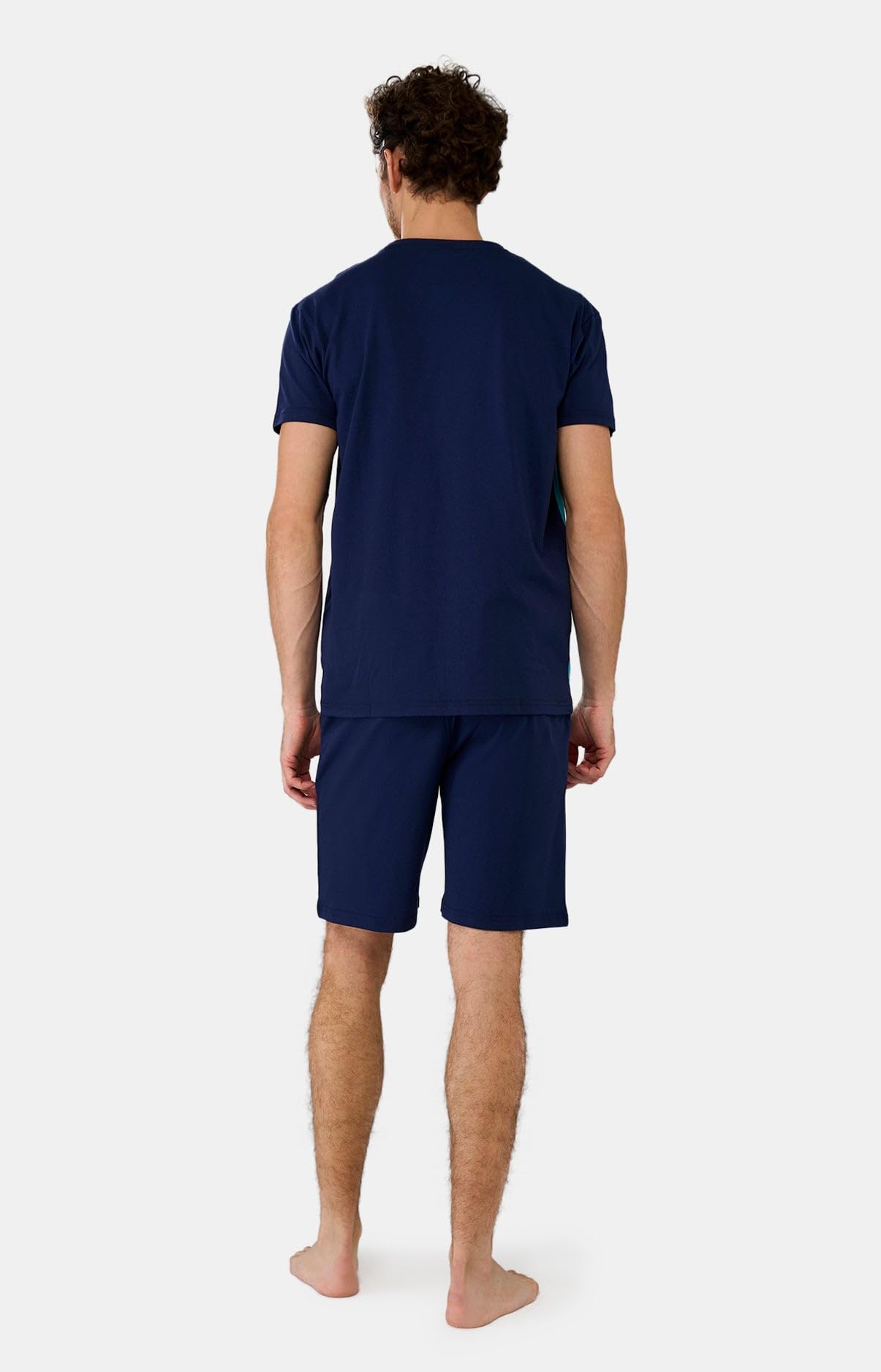 ARTHUR - Pyjama Court Homme, Ensemble Manches Courtes et Short - 100% Coton Bio Doux et Confortable