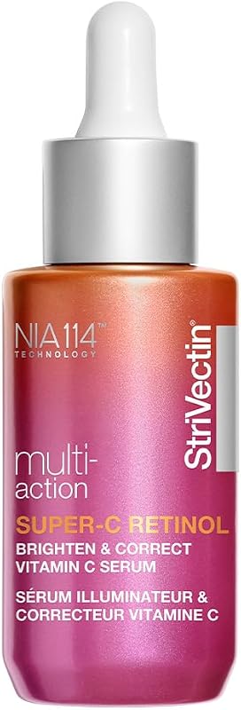 Sérum facial StriVectin com retinol e vitamina C, frasco com conta-gotas