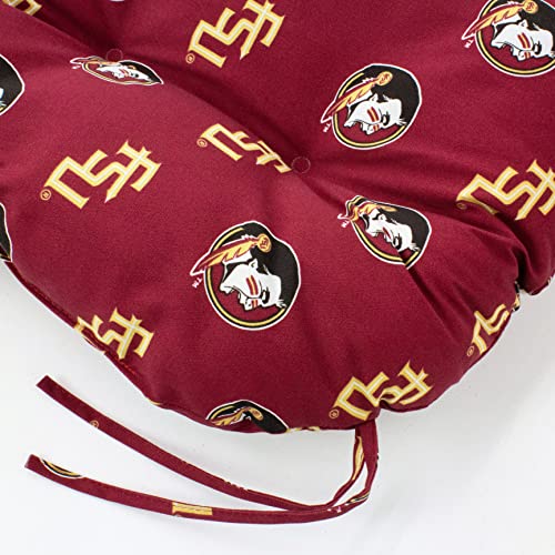 Image of College Covers Everything Comfy Florida State Seminoles Indoor Outdoor Settee Loveseat Bench Cushions