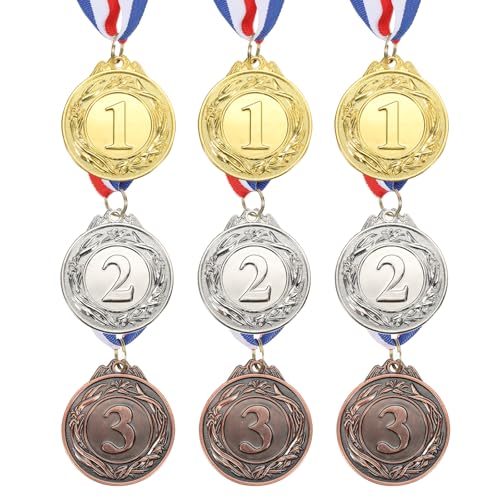 Médailles de récompense PATIKIL en lot de 9 pour podiums sportifs et jeux