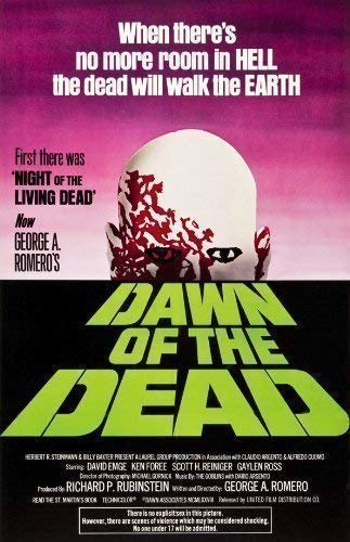 DAWN OF THE DEAD. Classic Horror Movie Poster A1 A2 A3 A4 Sizes (A4 Size)