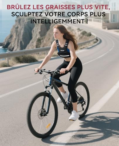 Gilet lesté HAPBEAR réglable anti-ballottement pour course et musculation