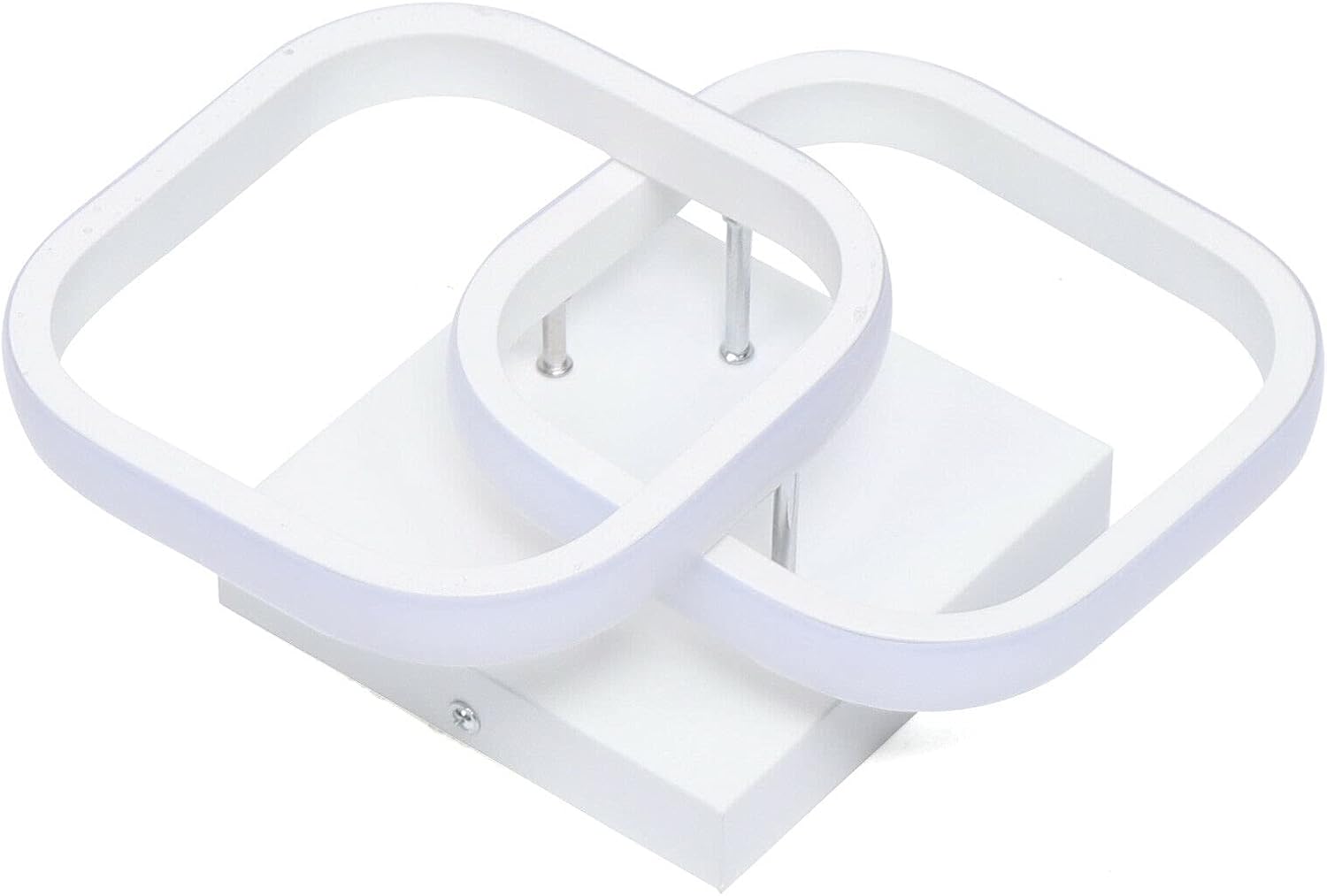 9.44'Modern Hallway LED Ceiling Light,Square Flush Mount Ceiling Lighting Fixture,Bathroom Mini 2 Head Acrylic Close to Ceiling Lamp Geometric Chandelier for Bedroom,Office,Living Room,Kitchen 22W