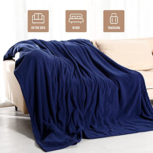Yakee Heated Blanket Full Size 72" X 84", Electric Throw Full Body Warming With Fast Heat, Polar Fleece Heating Blankets For Couch & Bed With 4 Levels & 10 Hour Auto Off, Machine Washable (Blue) #TOP2
