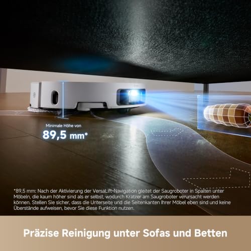 dreame L50 Pro Ultra Saugroboter mit 8,95 cm Höhe, DuoBrush, 19.500 Pa – Ansicht 2
