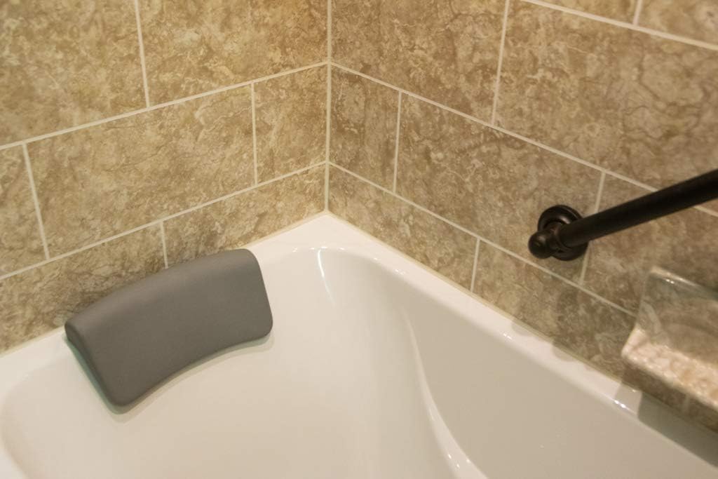 Bathtub Pillow with 2 Non-Slip Strong Suction Cups, BlueVue