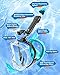 QingSong Full Face Snorkel Mask for Adults, Snorkeling Gear with Camera Mount, 180 Degree Panoramic View Snorkel Set Anti-Fog Anti-Leak