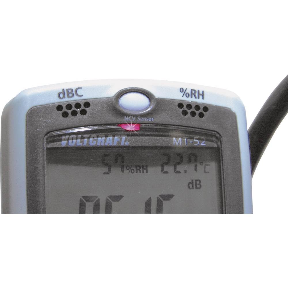 VOLTCRAFT MT-52 Digital Multimeter I AC/DC Messungen I Messbereiche für Strom, Spannung, Widerstand, Frequenz I Messgerät mit Umwelt-Messfunktion für Schall, Luftfeuchtigkeit und Licht