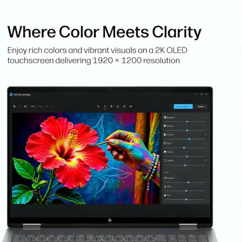 Image of HP OmniBook X Flip 16 2-in-1 Laptop 16 inch WUXGA OLED Touch 100% DCI-P3 AMD Ryzen AI 5 430 (Up to 50 Tops) 16GB RAM 512GB SSD Backlit Wi-Fi7 for Creator Designer Business Professional Win11Pro ICP Hub