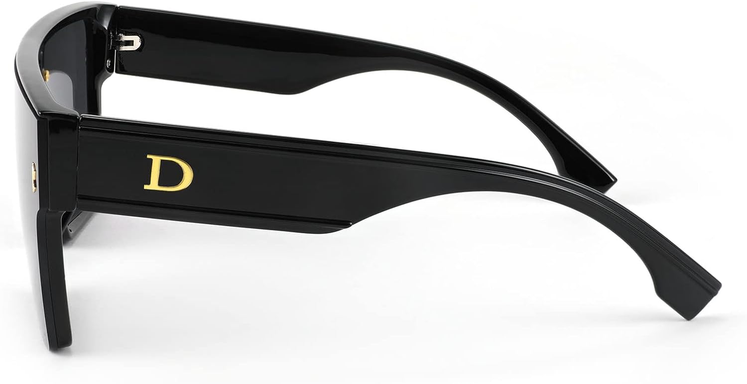 Karsaer Chic Oversized Square Women Men One Piece Sunglasses Fashion Flat Top Large Unisex Sunglasses Women Men K7110