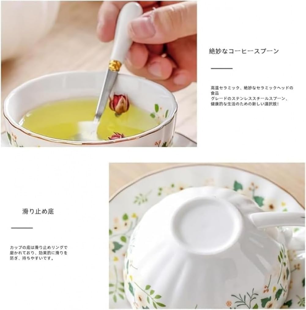 SLLS ハンドメイドセラミックティーセット カボチャ形ティーポット