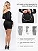 Popilush The Shapewear Dress Off Shoulder Bodycon Mini Dress with Built in Shapewear Long Sleeve Dresses for Women 2024