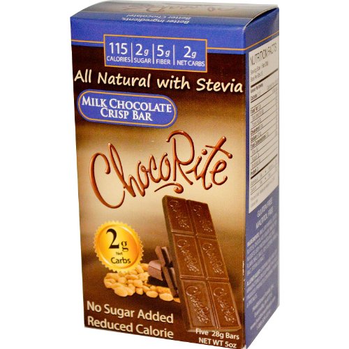HealthSmart Foods Inc ChocoRite Milk Chocolate Crisp Bar 5 Bars 28 g Each