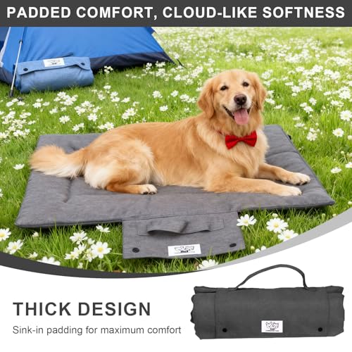 Chingcoo Hundedecke für Unterwegs 70x50cm, Wasserdicht, rutschfest & Waschbar, Faltbare Reisedecke für Auto, Camping & Zuhause - Hundebett für Kofferraum - Ideal für Reise & Outdoor