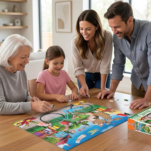 Rompecabezas jigsaw MasterPieces de 300 piezas con agarre fácil para adultos, familia o jóvenes - Rovers Rides - 18" x 24" miniatura 5