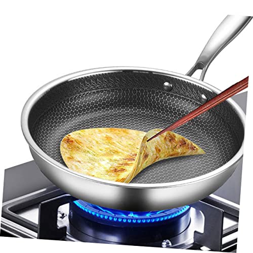Wok de acero inoxidable con superficie honeycomb antiadherente miniatura 5